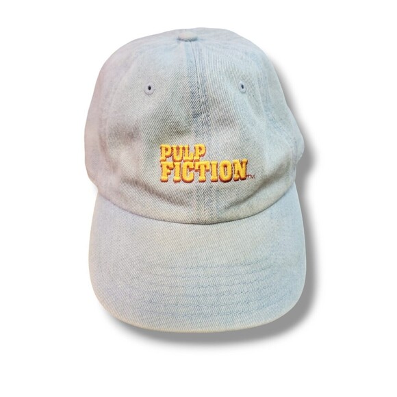 Pulp Fiction Faded Denim Miramax Official Adjustable Dad Baseball Cap Hat - Picture 1 of 9